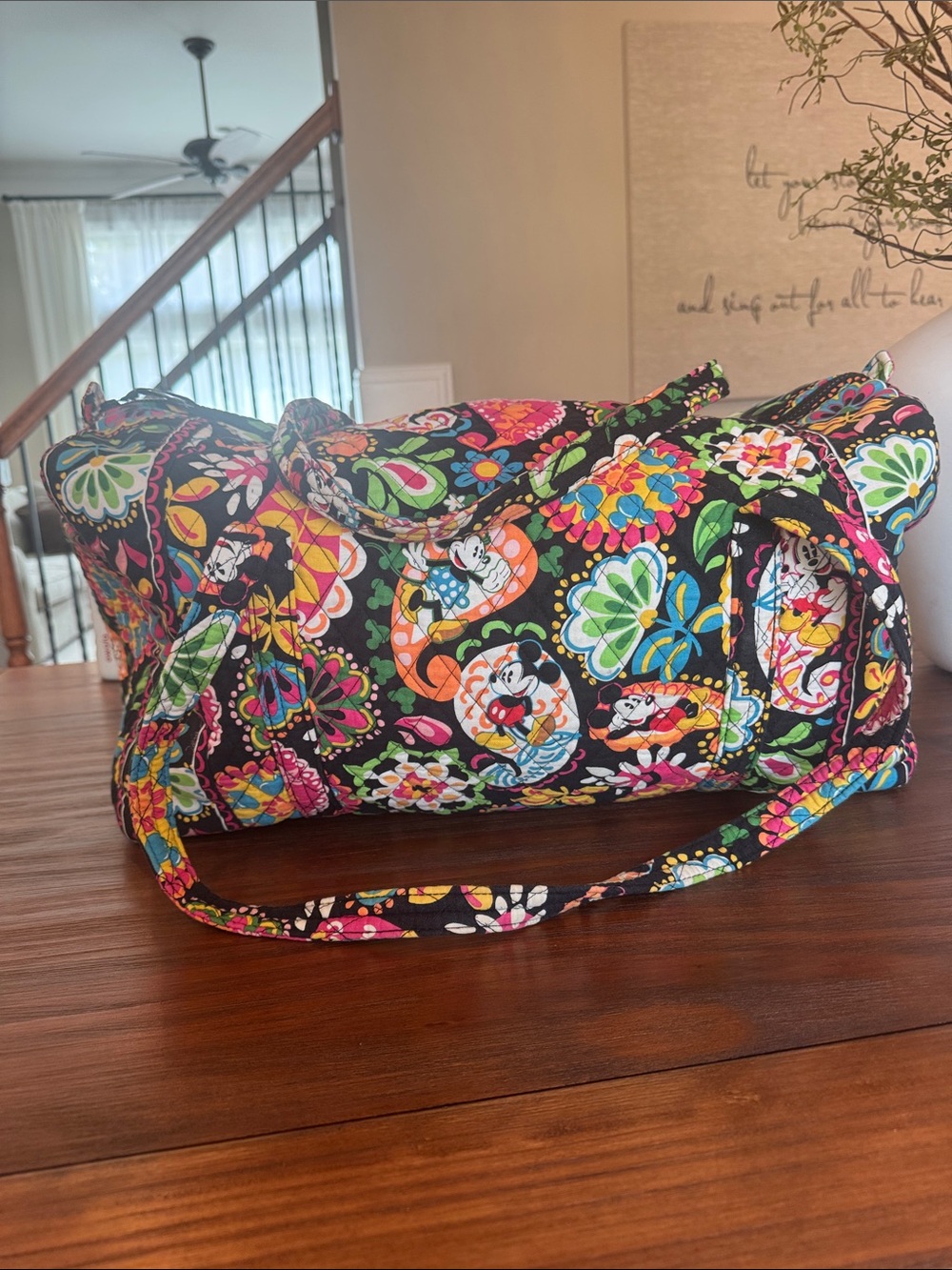 Vera Bradley Disney midnight with Mickey duffel bag